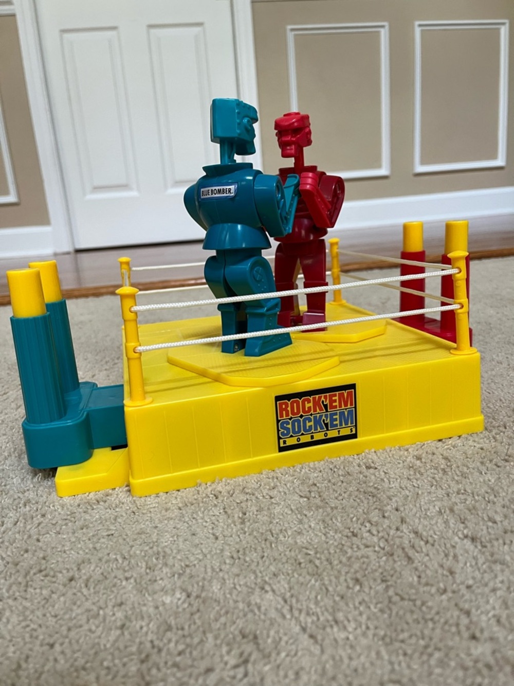 Rock em sock em Robots Classic Boxing Game - Teal and Red